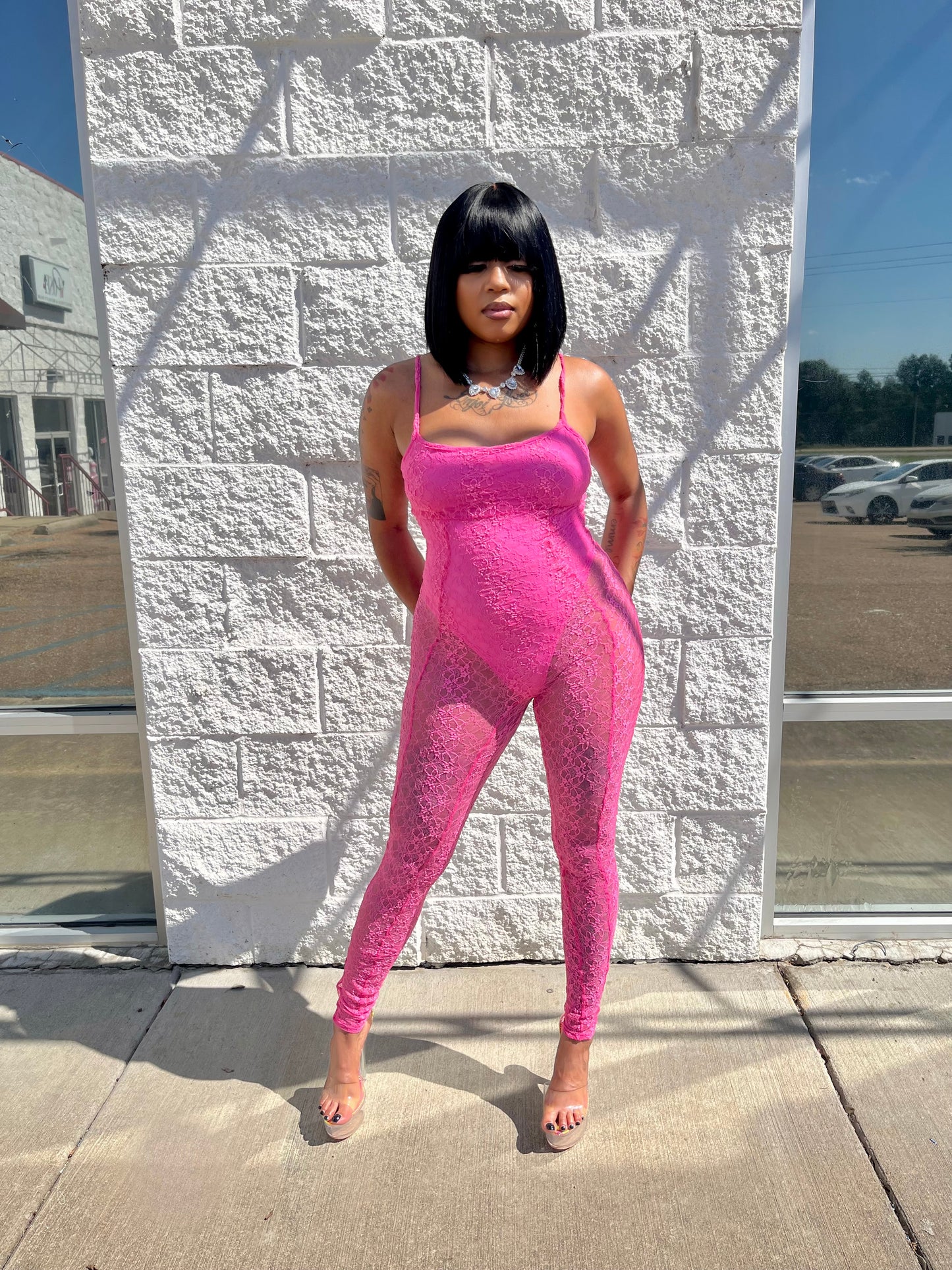 Pretty In Pink Jumpsuit