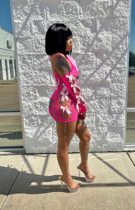 Pink Bandit Poster Girl Dress