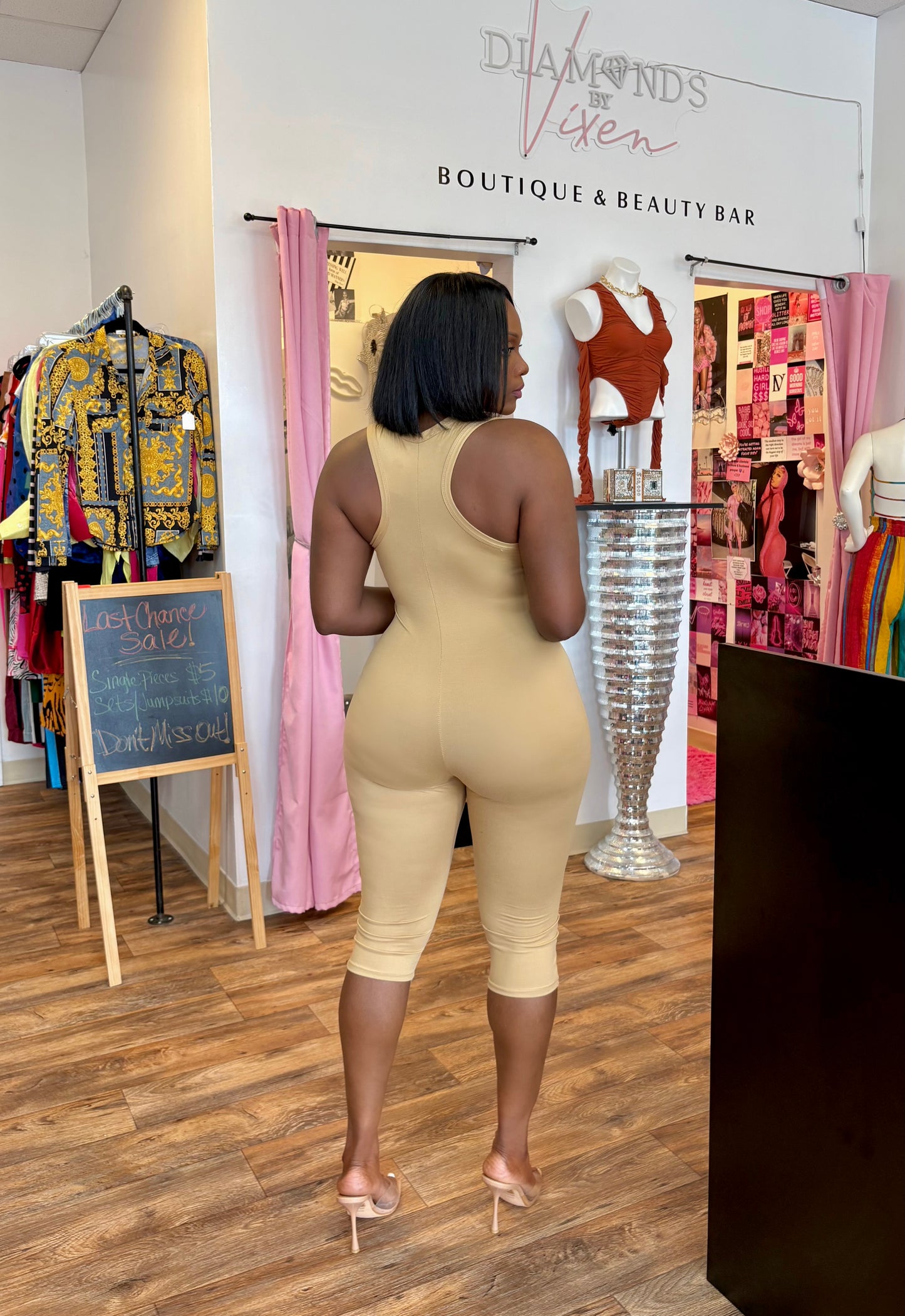 Capri Me Jumpsuit (Nude) Mix and Match 2 for $40