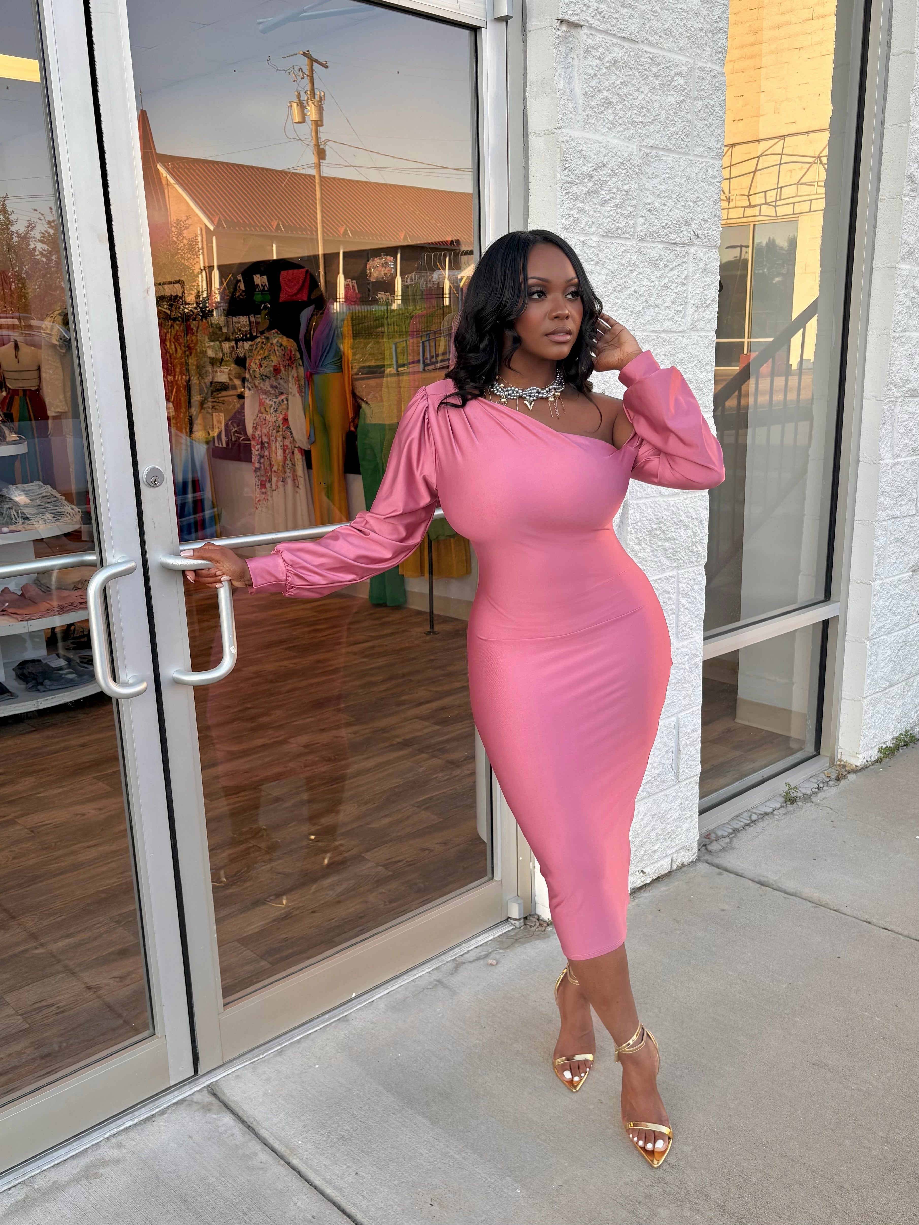 Soft Life Dress (pink)  Diamonds By Vixen