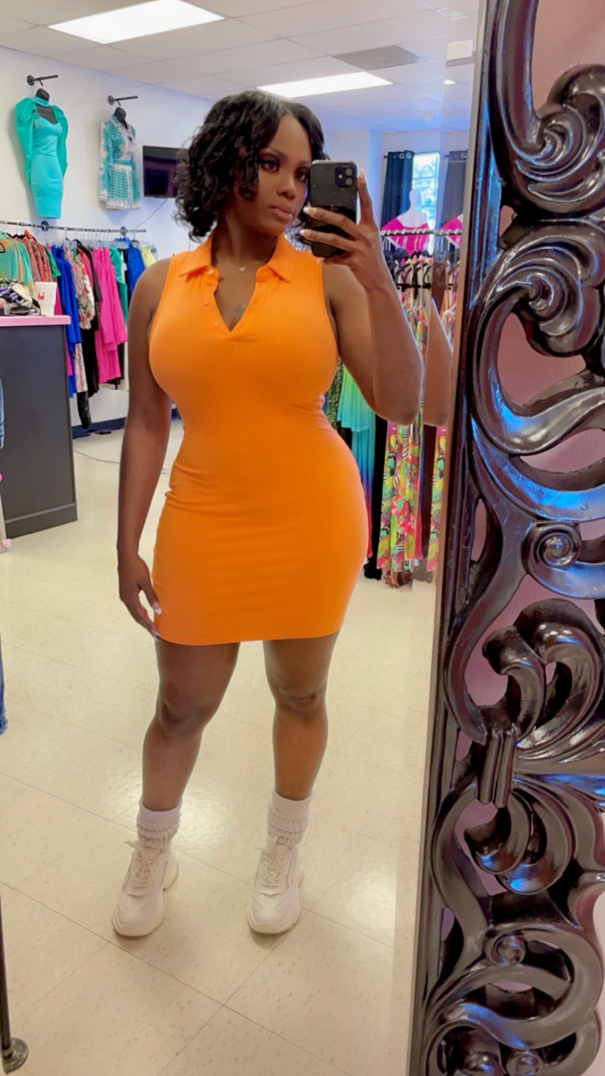 Tennis Babe Dress (Orange) Mix or Match 2 for $40