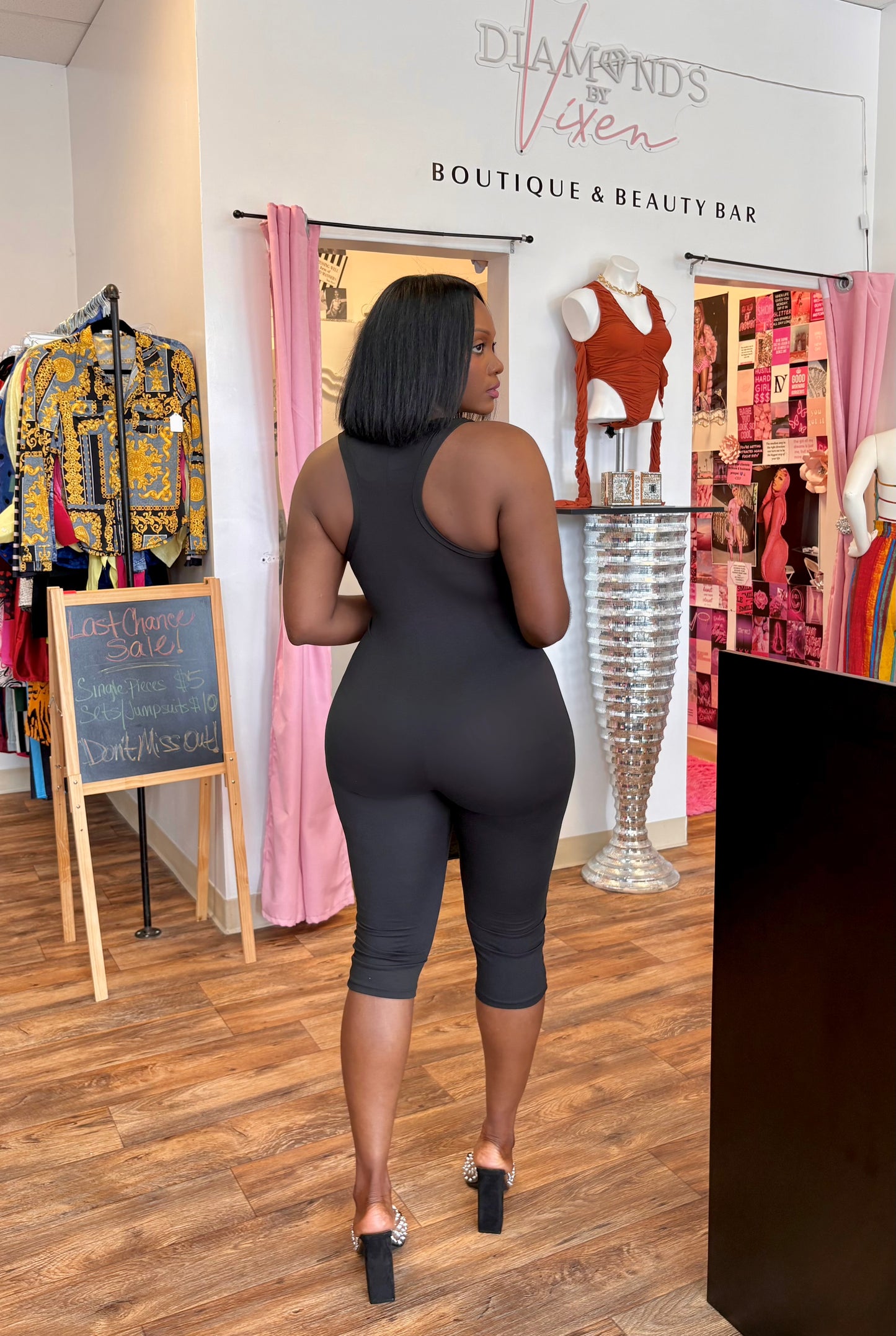 Capri Me Jumpsuit (Black) Mix and Match 2 for $40