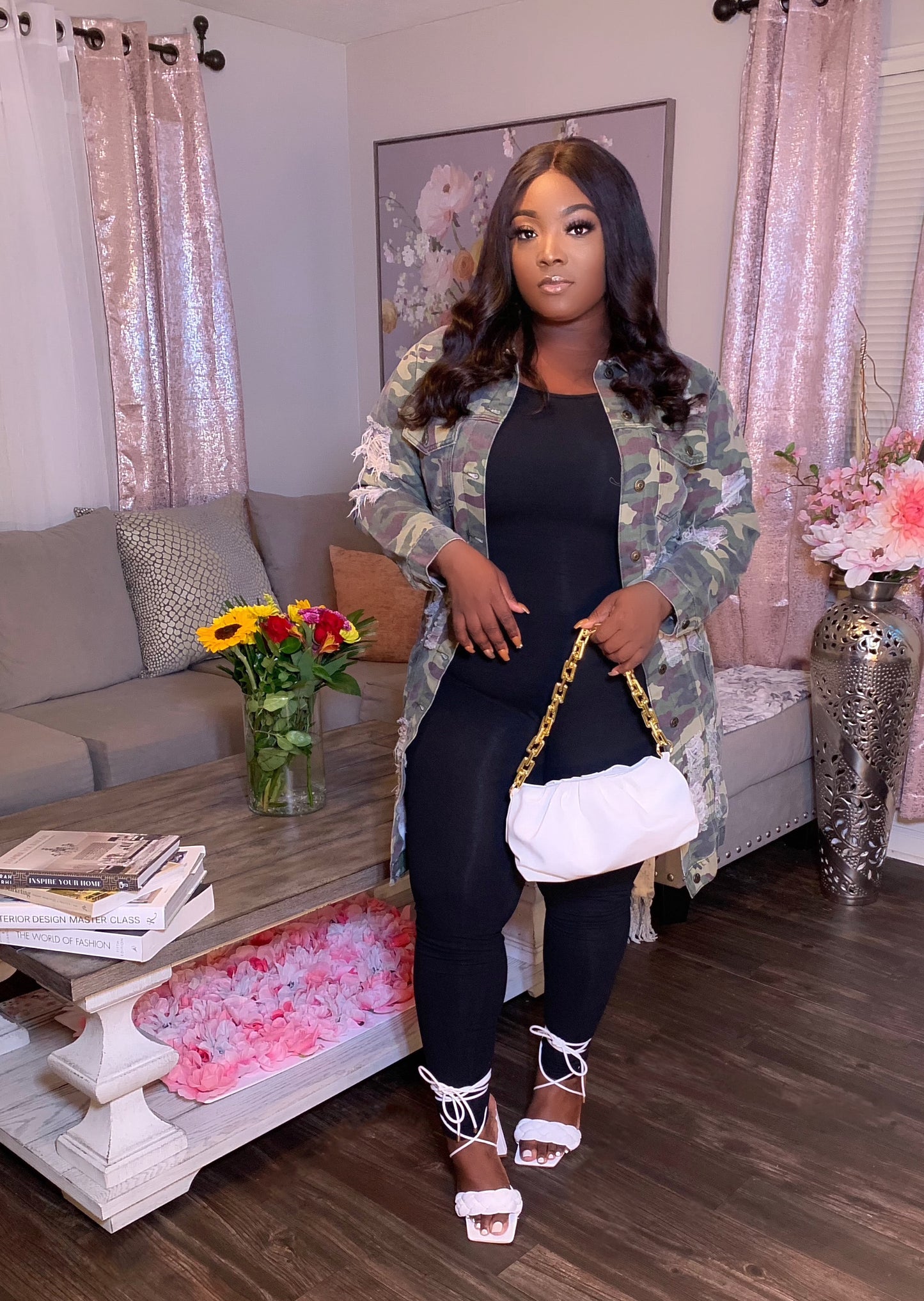 Jersey Jumpsuit (Black) (Curvy)