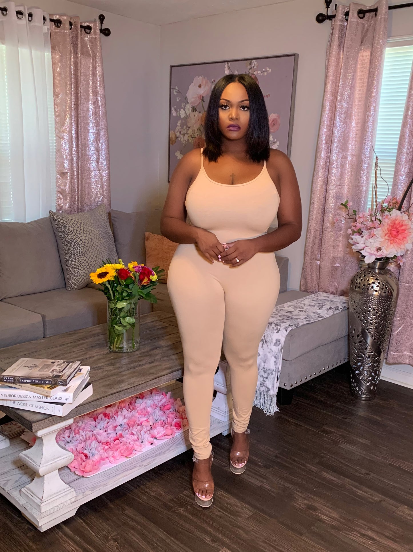 Jersey Jumpsuit (Nude)