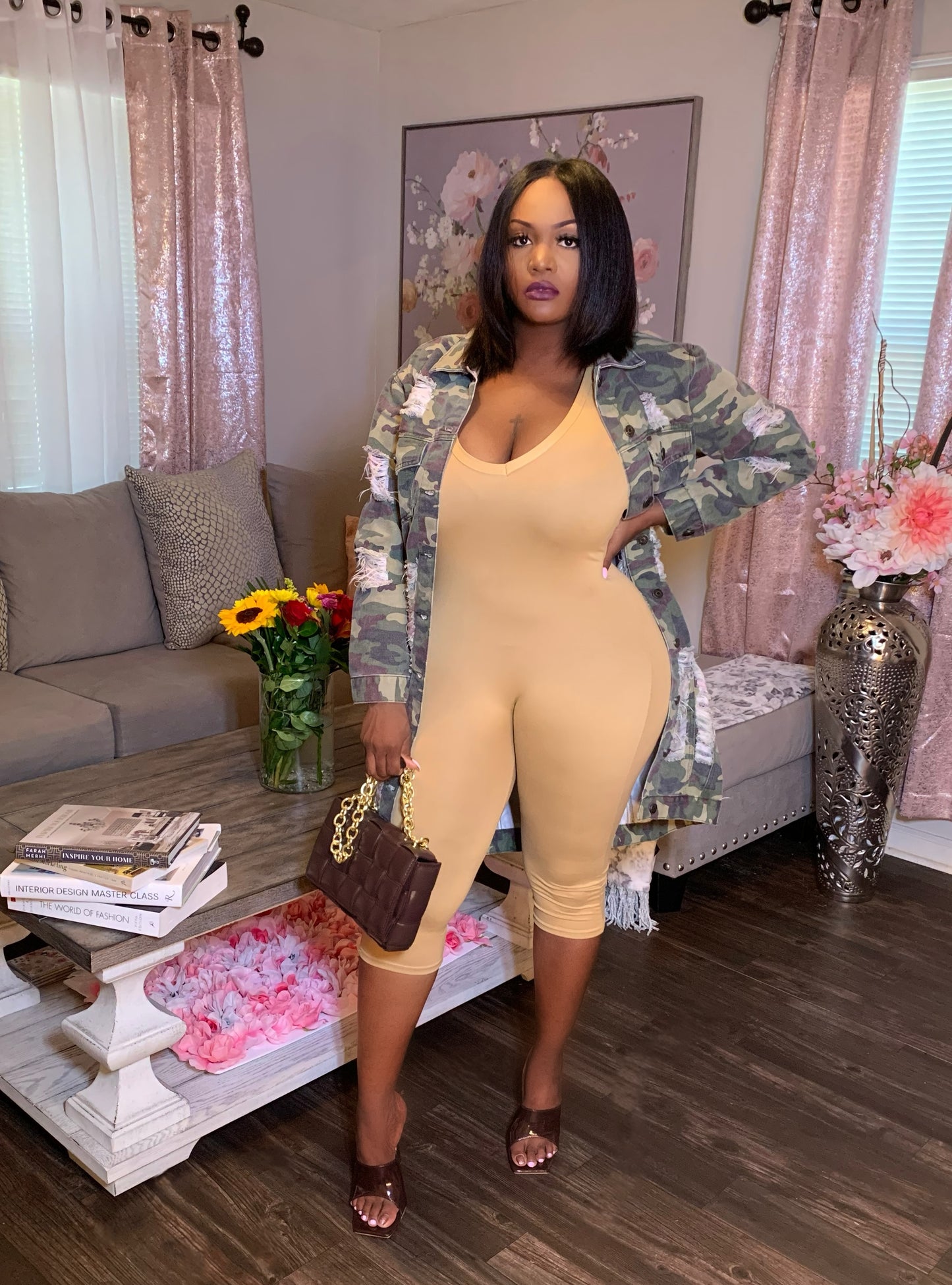 Capri Me Jumpsuit (Nude) Mix and Match 2 for $40
