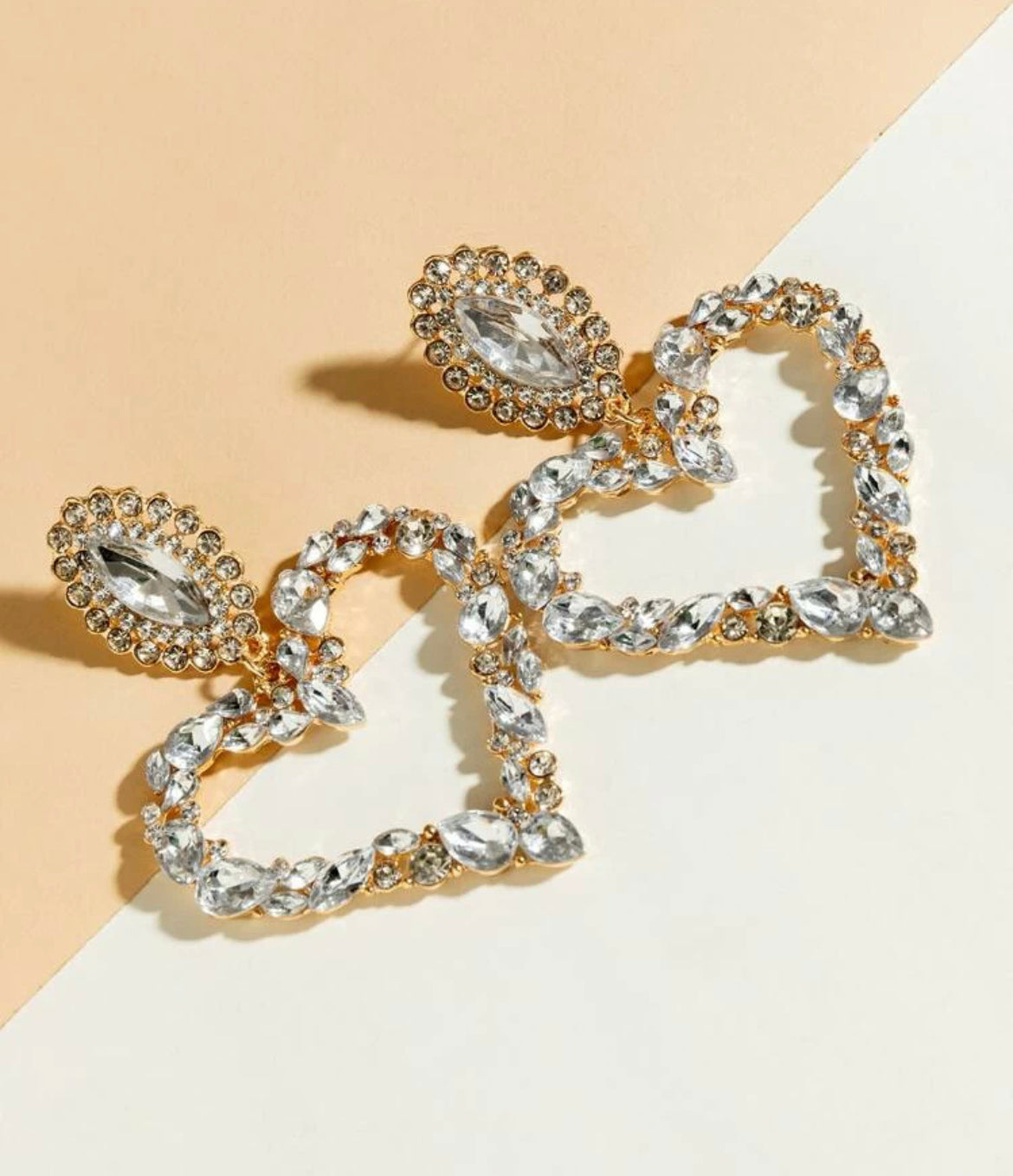 Bling Hearts Earrings (Restock)