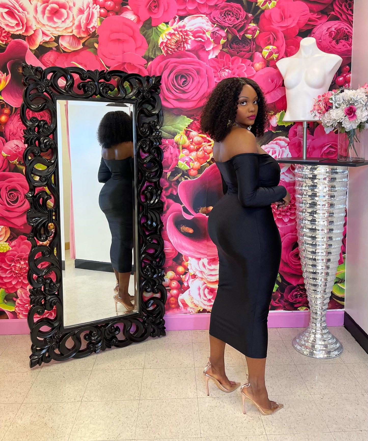 Hey Girl Hey Dress (Black)