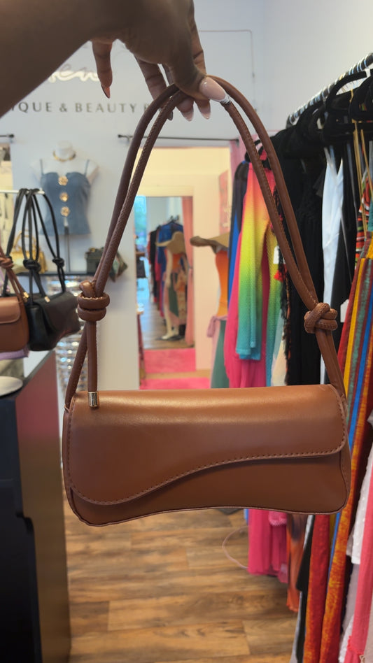 Sleek Curve Shoulder Bag