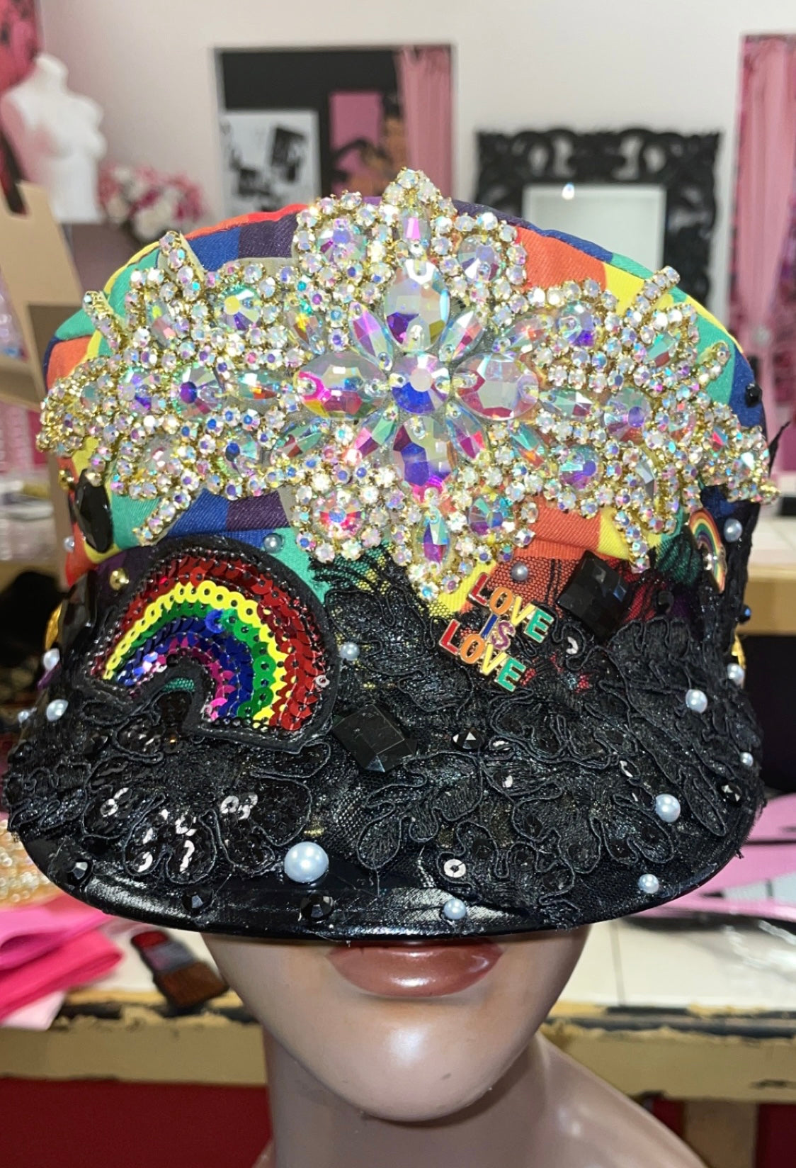 Vixen’s Glam Hat (Rainbow)