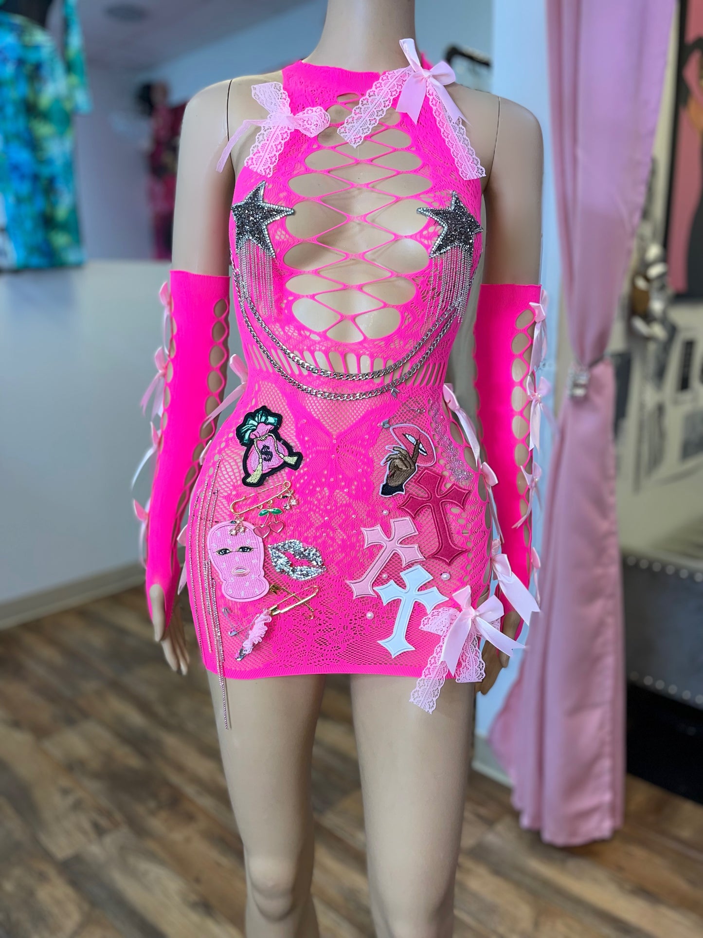 Pink Bandit Poster Girl Dress