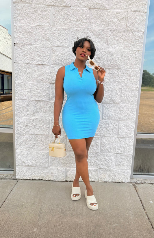 Tennis Bae Dress (Blue)