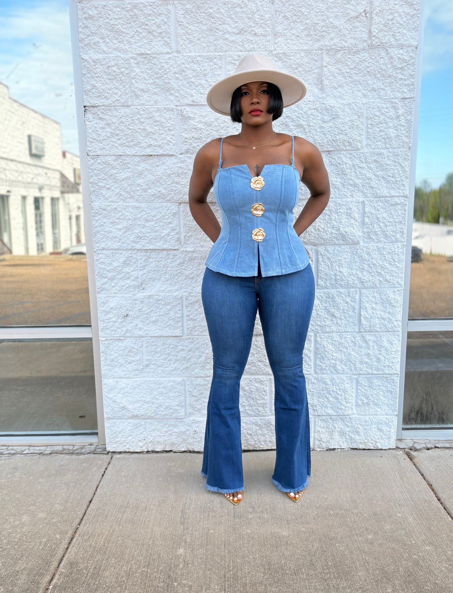 Golden Muse Vest Top