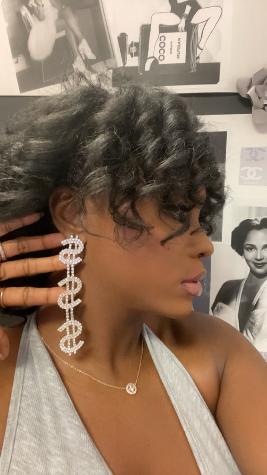 Money Baby Long Earrings