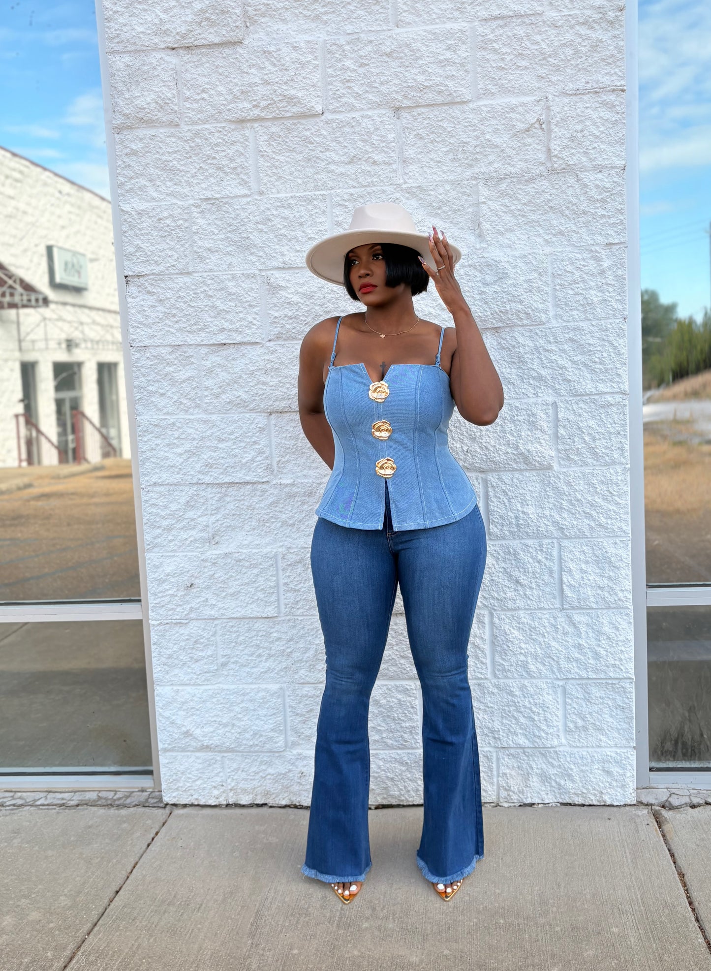 Golden Muse Vest Top