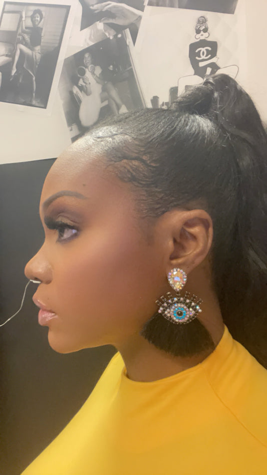 Looking A$$ Tassel Earrings