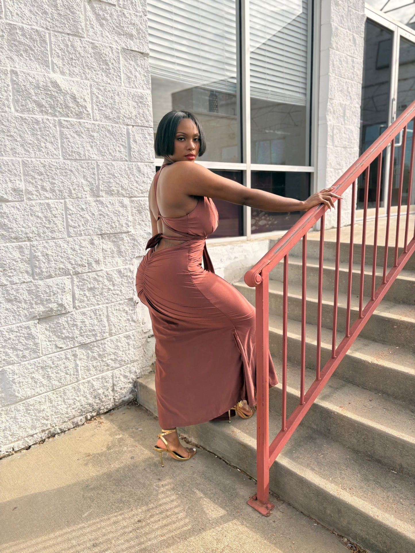 The Bronze Goddess Dress