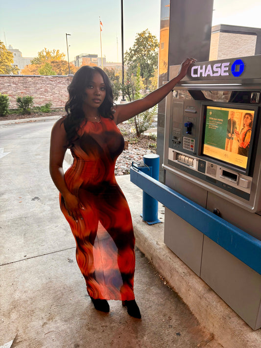The Lava Mesh Dress