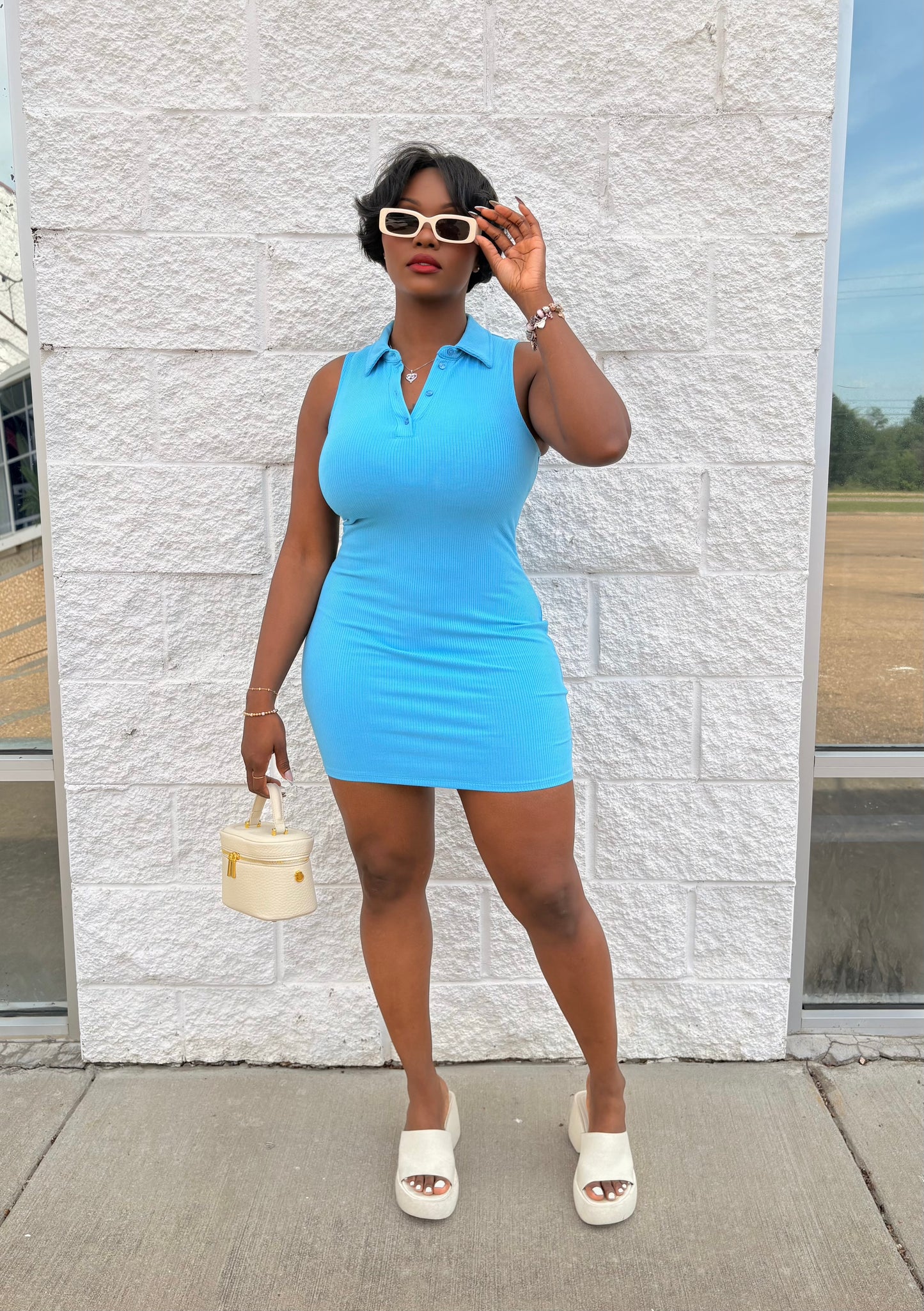 Tennis Bae Dress (Blue)