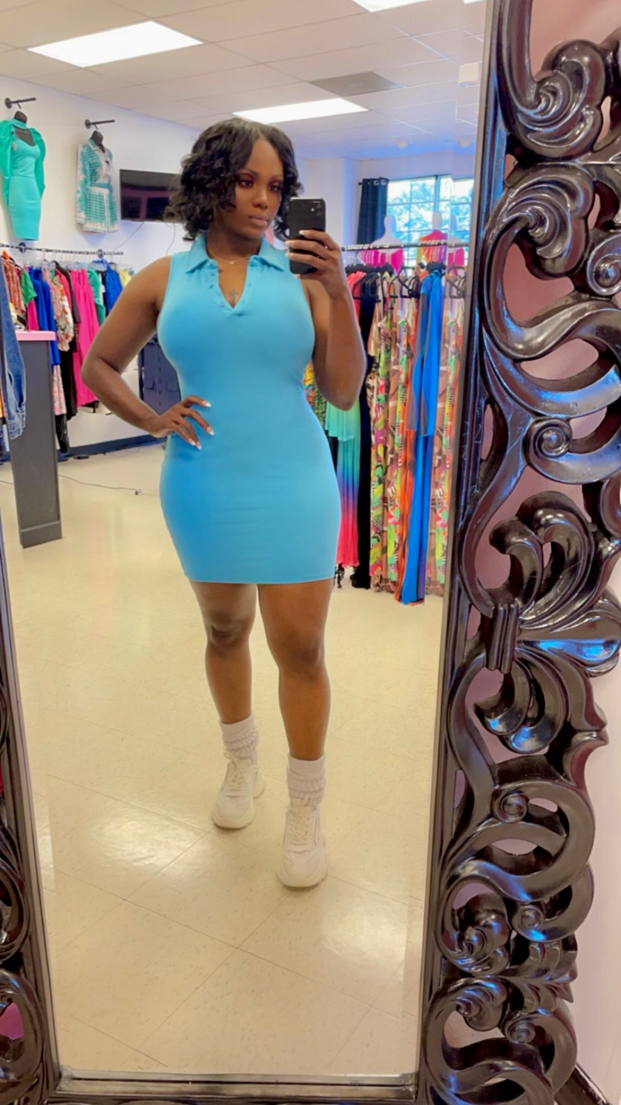 Tennis Babe Dress (Blue)