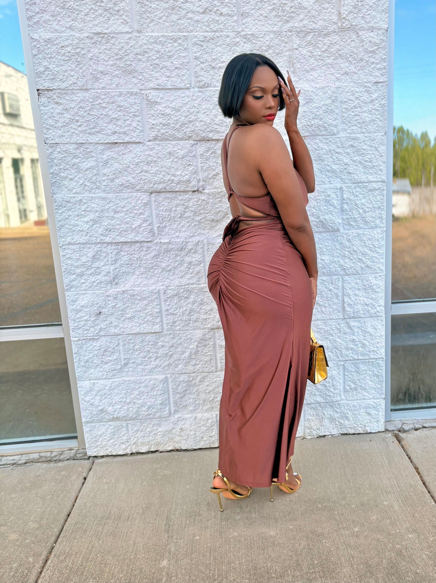 The Bronze Goddess Dress