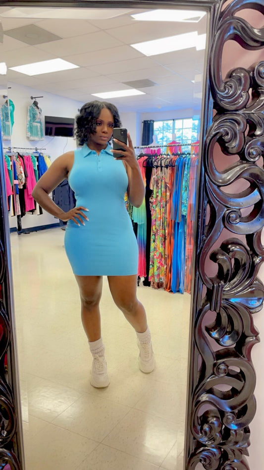 Tennis Babe Dress (Blue) Mix or Match 2 for $40