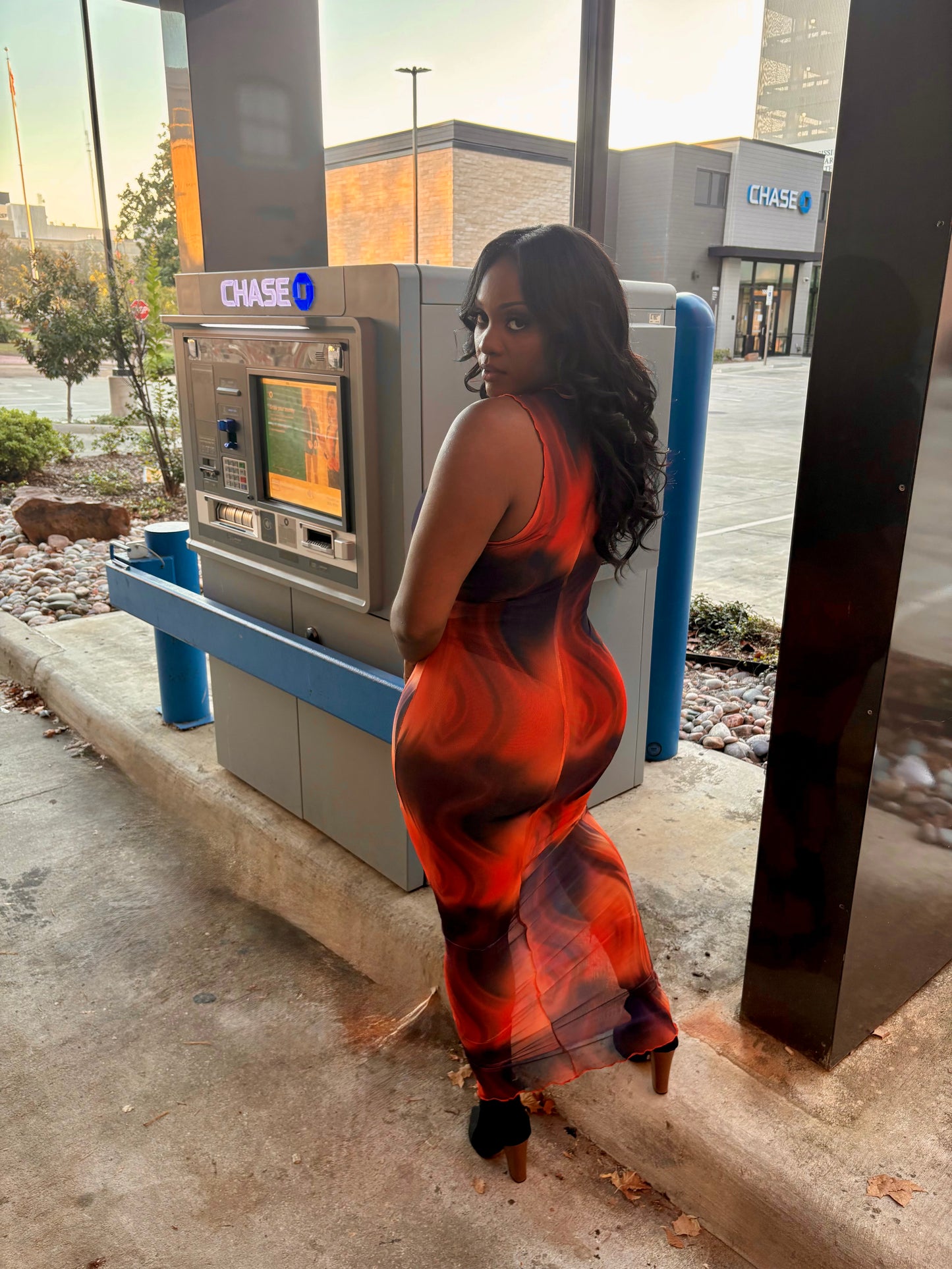 The Lava Mesh Dress