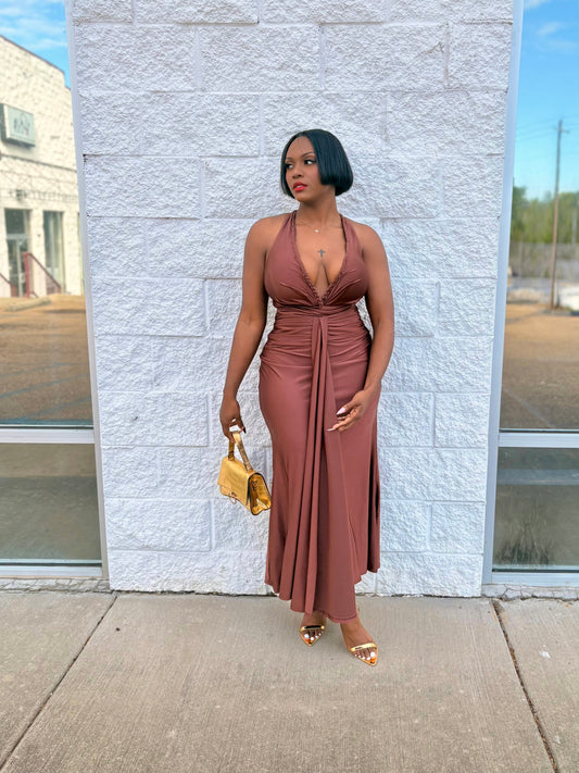 The Bronze Goddess Dress