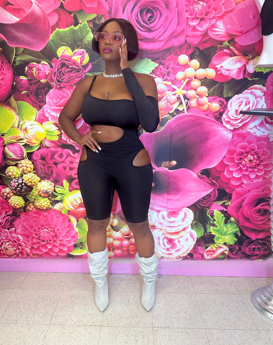 Darkskin Keisha Jumpsuit (Black)