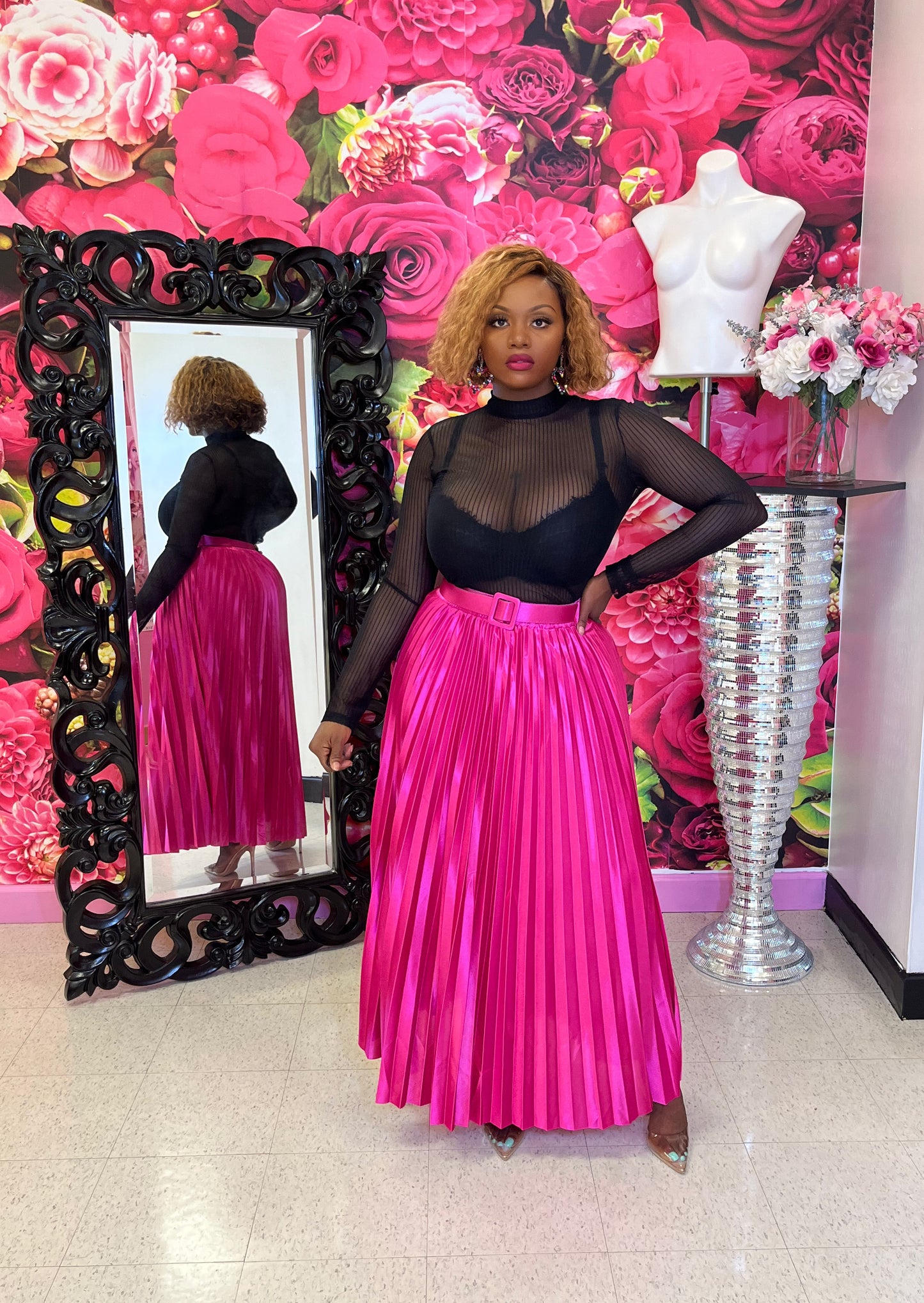 Heavenly Pink Maxi Skirt
