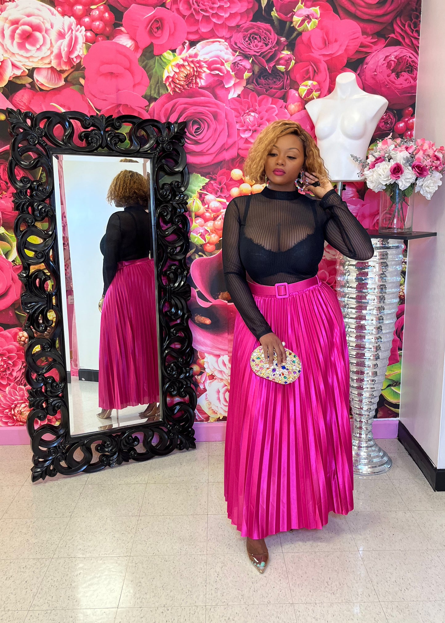 Heavenly Pink Maxi Skirt