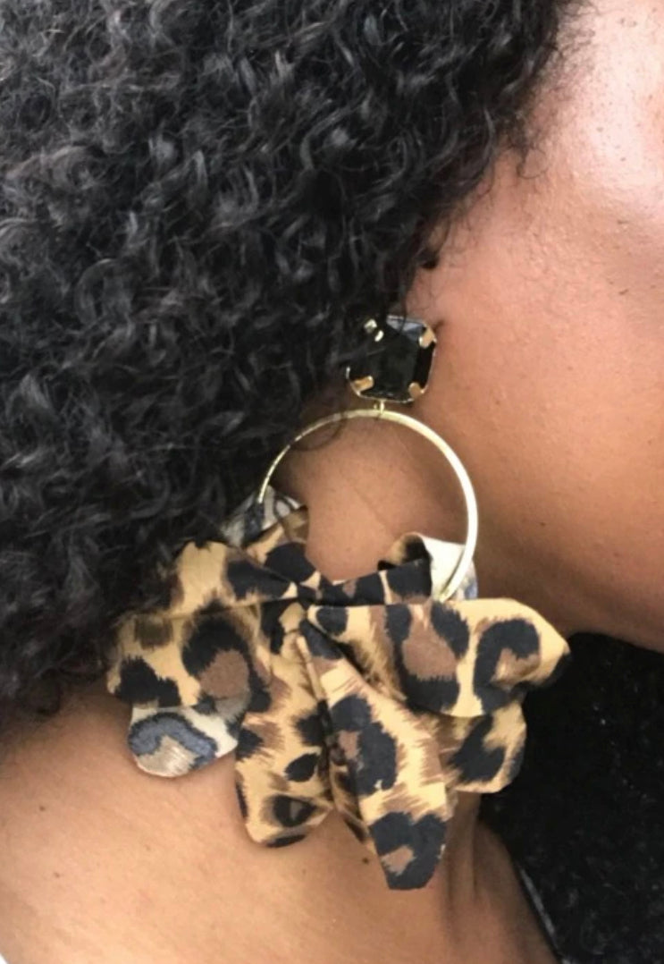 Vixen Leopard Love Earrings