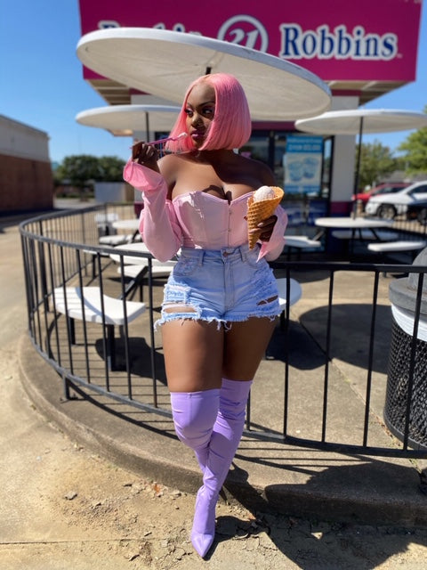 Vixen's Secret Top Pink(Restock)