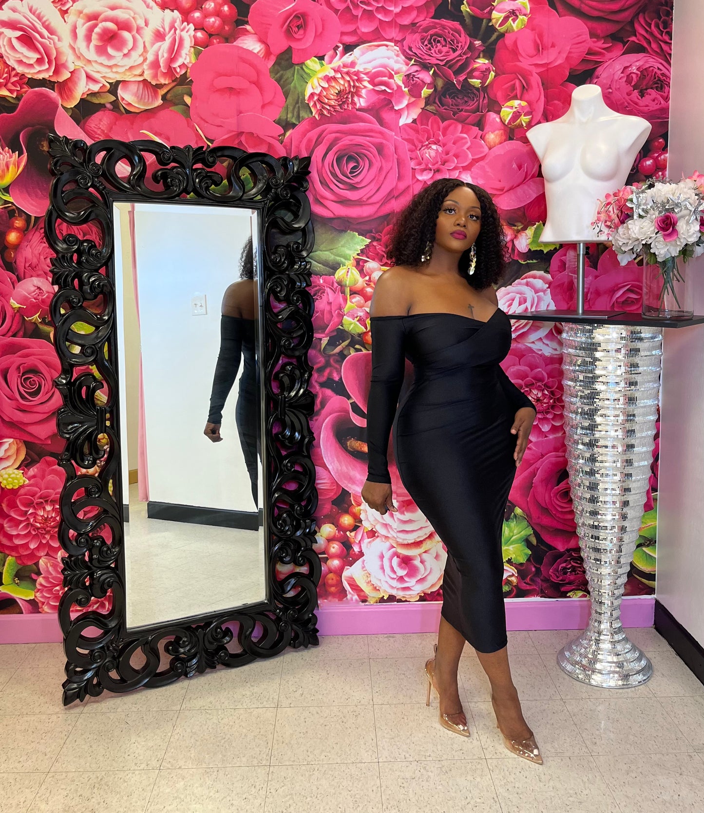 Hey Girl Hey Dress (Black)