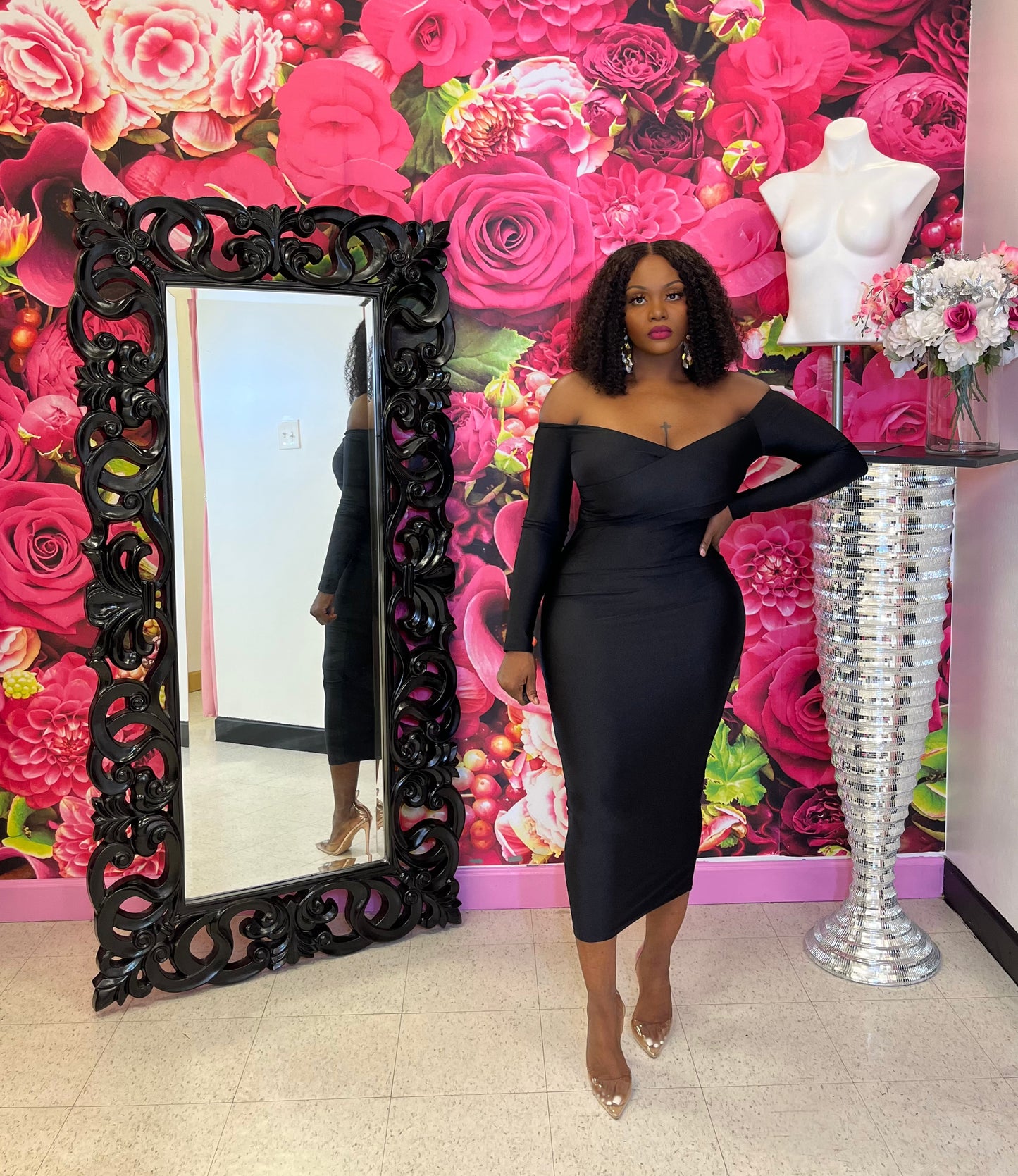 Hey Girl Hey Dress (Black)