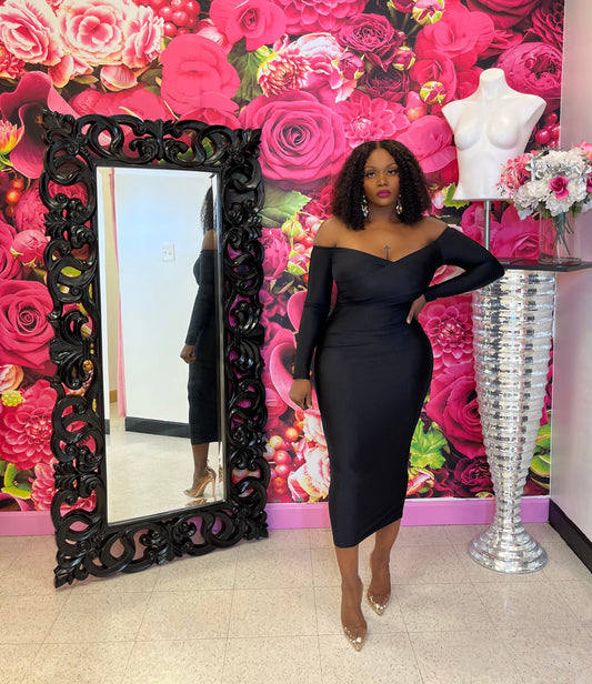 Hey Girl Hey Dress (Black)