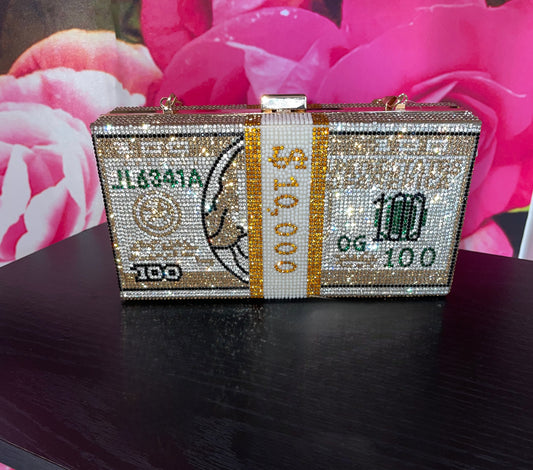 If It Ain’t About The Money Crystal Purse